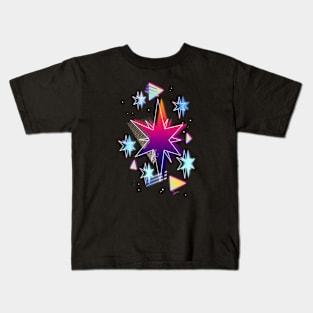 Synthwave Twilight Sparkle Cutie Mark Kids T-Shirt